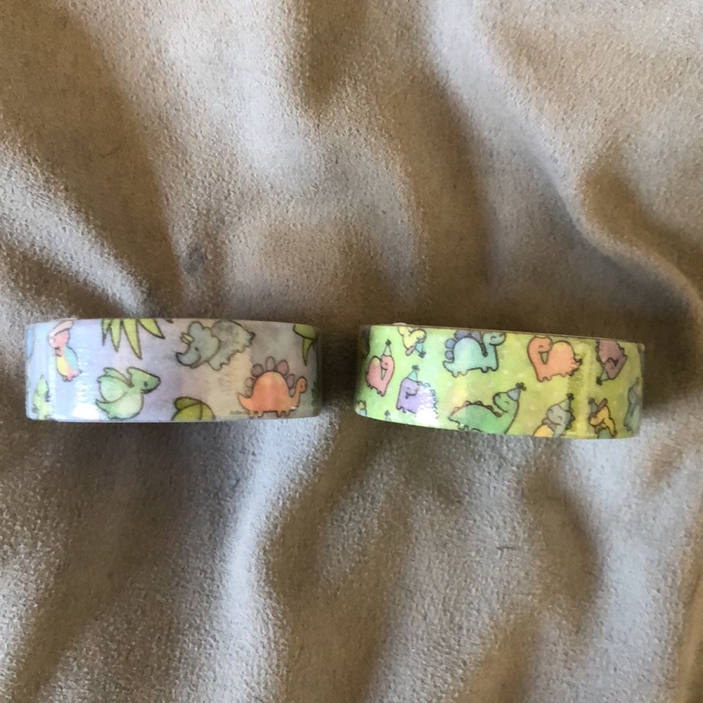 Hubman and Chubgirl NWT Happy Dinos Washi Tapes - Picture 2 of 2